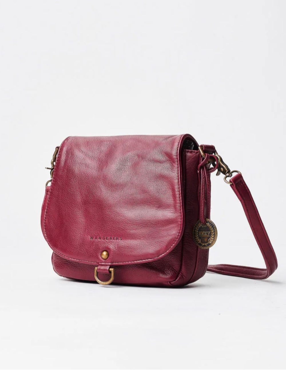 The Wanderers Travel Co The Salzburg Crossbody Burgundy Classic Soft Leather - Picture 4 of 15